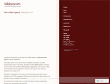Tablet Screenshot of lullabyescorts.wordpress.com