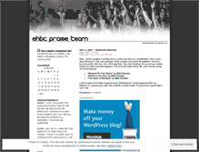 Tablet Screenshot of ehbcpraiseteam.wordpress.com