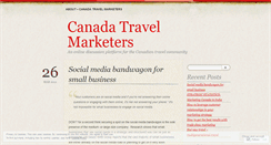 Desktop Screenshot of canadatravelmarketers.wordpress.com