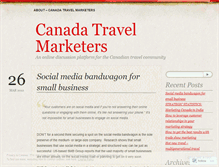 Tablet Screenshot of canadatravelmarketers.wordpress.com