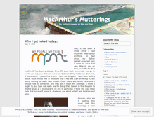 Tablet Screenshot of macarthursmutterings.wordpress.com