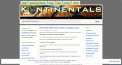 Desktop Screenshot of kontinentals.wordpress.com