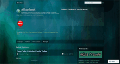 Desktop Screenshot of alikaplanet.wordpress.com