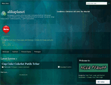 Tablet Screenshot of alikaplanet.wordpress.com