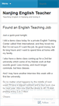 Mobile Screenshot of nanjingenglishteacher.wordpress.com