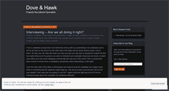 Desktop Screenshot of doveandhawk.wordpress.com