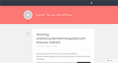 Desktop Screenshot of darrelltan.wordpress.com
