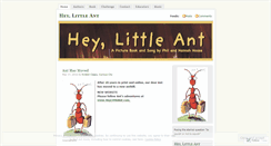 Desktop Screenshot of heylittleant.wordpress.com