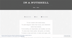Desktop Screenshot of ianinanutshell.wordpress.com
