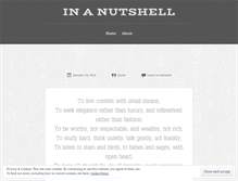 Tablet Screenshot of ianinanutshell.wordpress.com