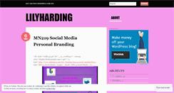 Desktop Screenshot of lilyharding.wordpress.com