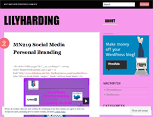 Tablet Screenshot of lilyharding.wordpress.com