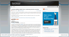Desktop Screenshot of faisalsubzwari.wordpress.com