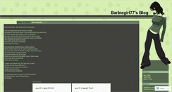 Desktop Screenshot of barbiegirl77.wordpress.com