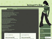 Tablet Screenshot of barbiegirl77.wordpress.com