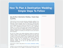 Tablet Screenshot of howtoplanadestinationwedding1.wordpress.com