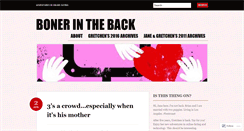 Desktop Screenshot of bonerintheback.wordpress.com