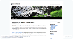 Desktop Screenshot of gotocorsica.wordpress.com