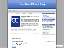 Tablet Screenshot of barrettclarkblog.wordpress.com