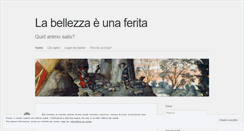 Desktop Screenshot of labellezzaeunaferita.wordpress.com