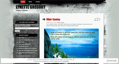 Desktop Screenshot of lynettegregory.wordpress.com