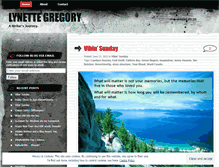 Tablet Screenshot of lynettegregory.wordpress.com