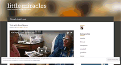 Desktop Screenshot of littlemiracles.wordpress.com