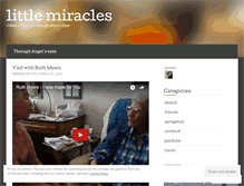 Tablet Screenshot of littlemiracles.wordpress.com