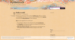 Desktop Screenshot of mylittleboxof.wordpress.com
