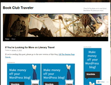 Tablet Screenshot of bookclubtraveler.wordpress.com