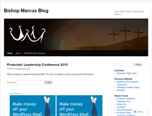 Tablet Screenshot of bishopmarcus.wordpress.com