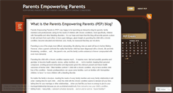 Desktop Screenshot of parentsempoweringparents.wordpress.com