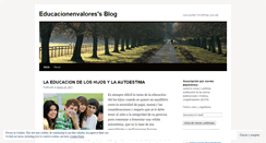 Desktop Screenshot of educacionenvalores.wordpress.com