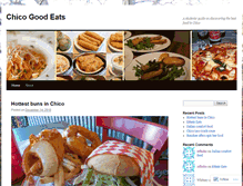 Tablet Screenshot of chicocollegedining.wordpress.com