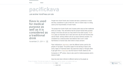 Desktop Screenshot of pacifickava.wordpress.com