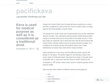 Tablet Screenshot of pacifickava.wordpress.com