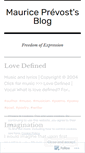 Mobile Screenshot of mauriceprevost.wordpress.com