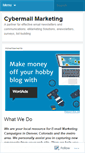 Mobile Screenshot of cybermailmarketing.wordpress.com