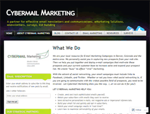 Tablet Screenshot of cybermailmarketing.wordpress.com