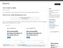 Tablet Screenshot of antonioland.wordpress.com