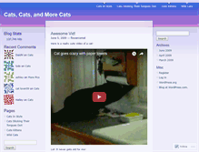 Tablet Screenshot of catsarethebest.wordpress.com