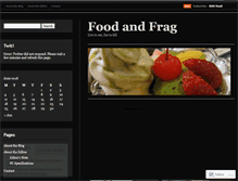 Tablet Screenshot of foodandfrag.wordpress.com