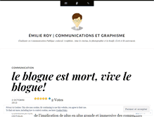 Tablet Screenshot of emilieroy.wordpress.com
