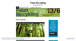 Desktop Screenshot of falunrecykling.wordpress.com