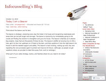 Tablet Screenshot of infocusselling.wordpress.com
