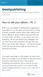 Mobile Screenshot of ibookpublishing.wordpress.com