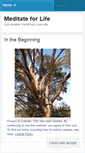 Mobile Screenshot of meditateforlife.wordpress.com