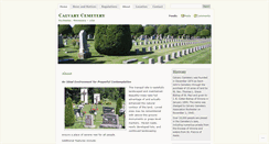 Desktop Screenshot of calvarycemeteryrochester.wordpress.com