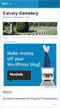 Mobile Screenshot of calvarycemeteryrochester.wordpress.com