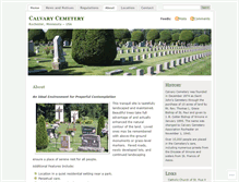 Tablet Screenshot of calvarycemeteryrochester.wordpress.com